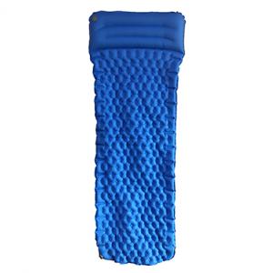 Ultra light inflatable sleeping pad with pillow