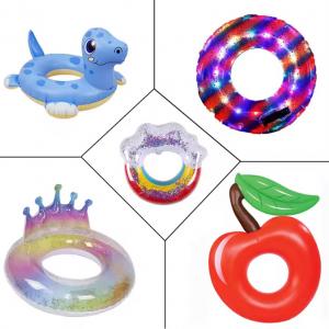 Inflatable swimming ring